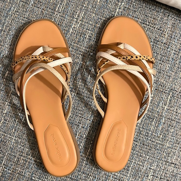 Violet and Red sandals - Picture 1 of 4